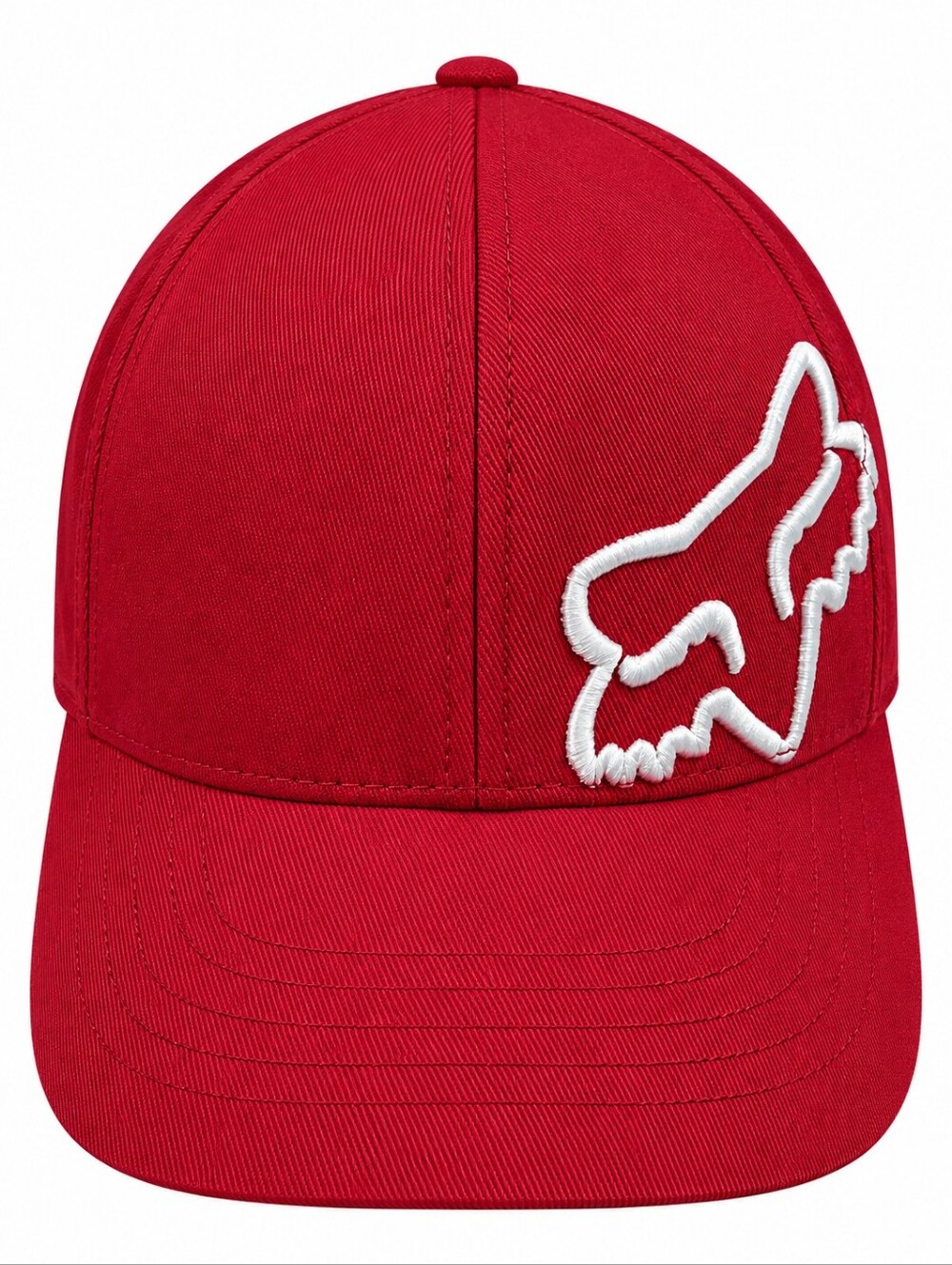 Fox Racing Red Flexfit Cap Youth OSFM White Logo